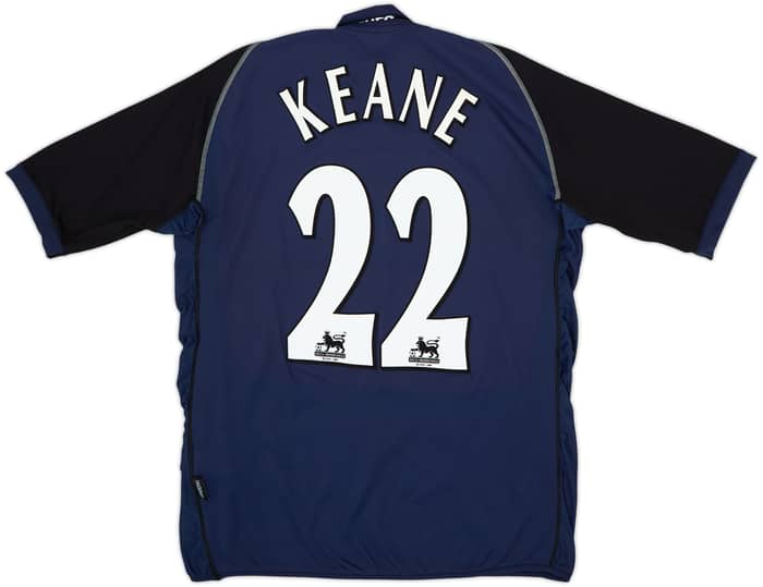 Camiseta de visitante del Tottenham 2002-03 Keane #22 - 7/10 - (S)