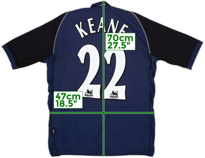 Camiseta de visitante del Tottenham 2002-03 Keane #22 - 7/10 - (S)