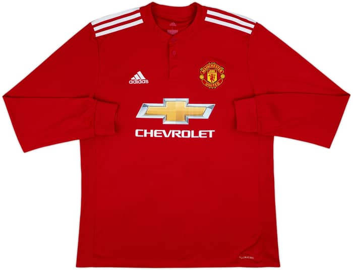 2017-18 Manchester United Home L/S Shirt Ibrahimovic #10 - 8/10 - (L)