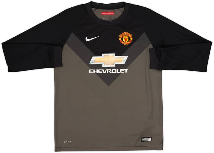 2014-15 Manchester United GK Shirt De Gea #1 - 6/10 - (XL.Boys)