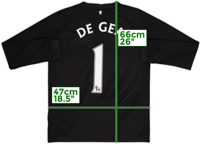 2014-15 Manchester United GK Shirt De Gea #1 - 6/10 - (XL.Boys)