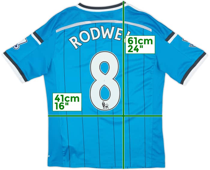Camiseta de visitante del Sunderland 2014-15 Rodwell #8 - 5/10 - (XL.Niños)