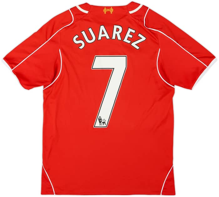 2014-15 Liverpool Home Shirt Suarez #7 - 5/10 - (S)