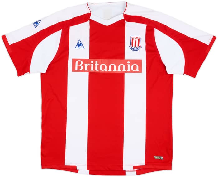 2008-09 Stoke City Home Shirt Delap #24 - 8/10 - (M)