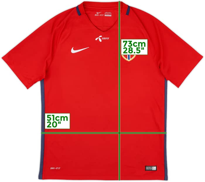 2016-18 Norway Home Shirt - 7/10 - (M)