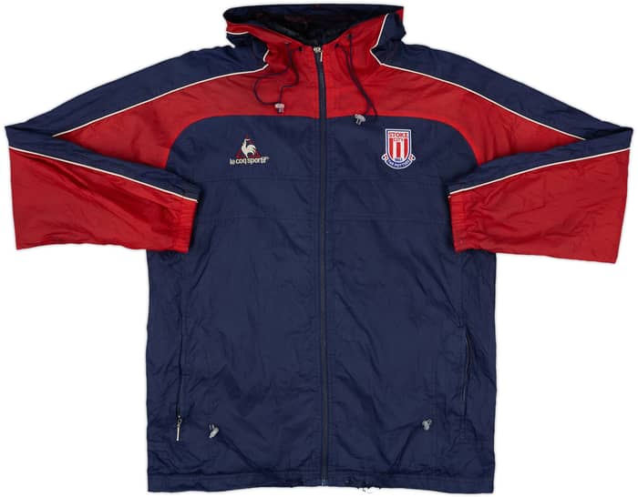 2002-03 Stoke City Le Coq Sportif Hooded Rain Jacket - 6/10 - (M)