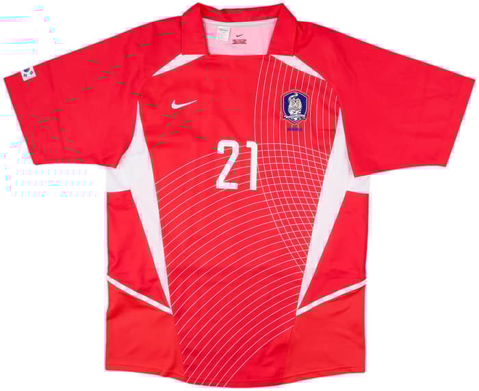 2002-03 South Korea Home Shirt J.S.Park #21 - 9/10 - (XL)