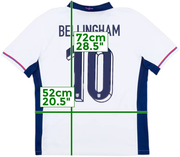 2024-25 England Home Shirt Bellingham #10 - 9/10 - (M)