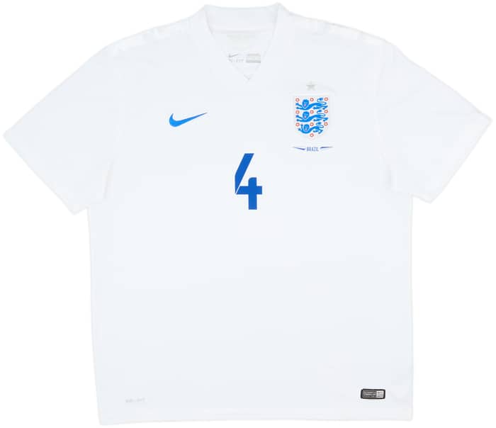 2014-15 England Home Shirt Gerrard #4 - 8/10 - (XL)