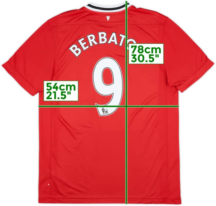 2011-12 Manchester United Home Shirt Berbatov #9 - 5/10 - (L)