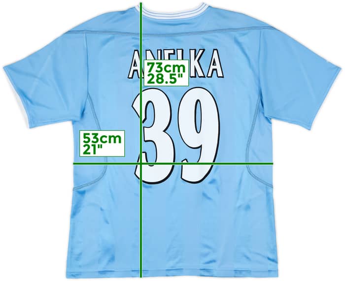 2003-04 Manchester City Home Shirt Anelka #39 - 8/10 - (M)