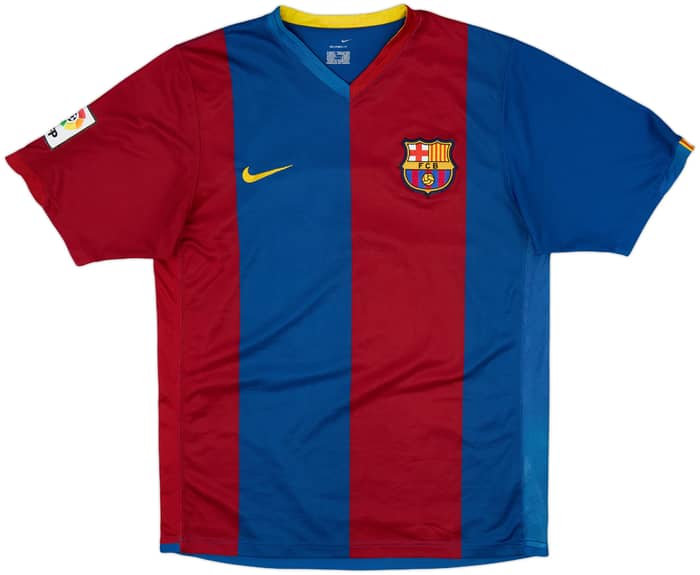 2006-07 Barcelona Home Shirt Ronaldinho #10 - 7/10 - (M)