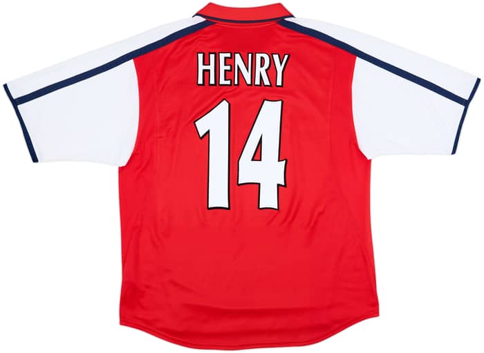 2000-02 Arsenal Home Shirt Henry #14 - 9/10 - (L)