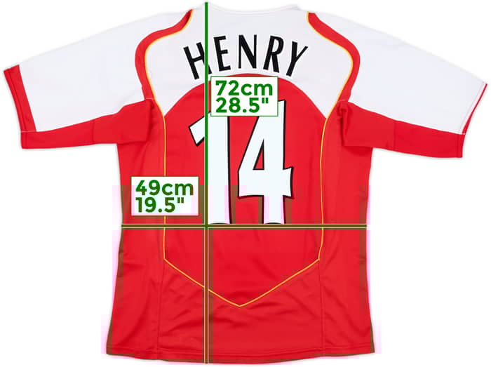 2004-05 Arsenal Home Shirt Henry #14 - 8/10 - (M)