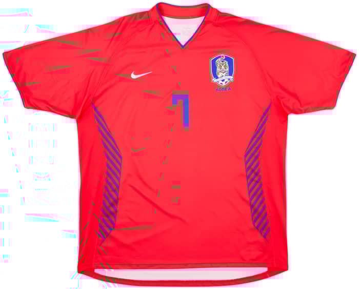 2006-08 South Korea Home Shirt Ji Sung #7 - 6/10 - (XXL)