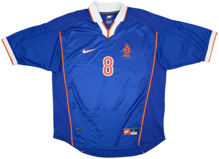 1998-00 Netherlands Away Shirt Bergkamp #8 - 9/10 - (L)