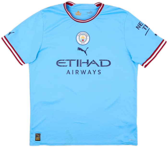 2022-23 Manchester City Home Shirt Haaland #9 - 7/10 - (L)