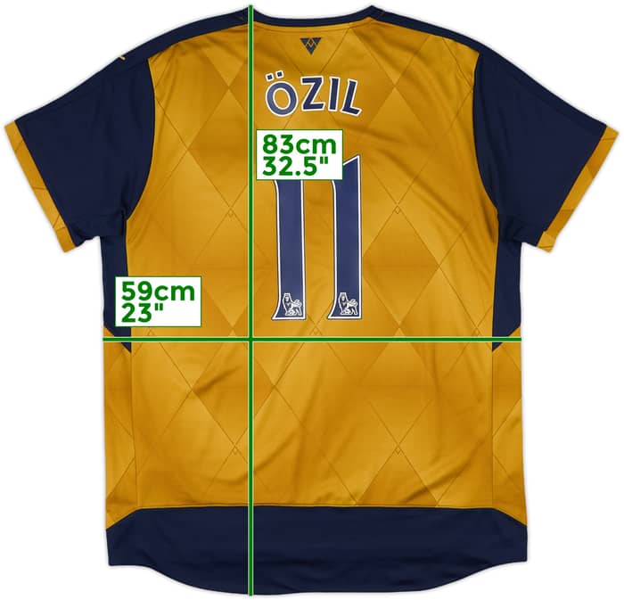 2015-16 Arsenal Away Shirt Ozil #11 - 9/10 - (XL)