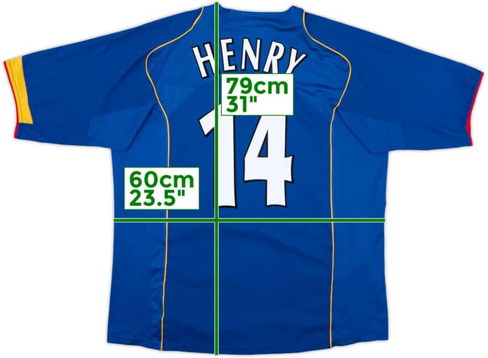 2004-06 Arsenal Away Shirt Henry #14 - 8/10 - (XL)