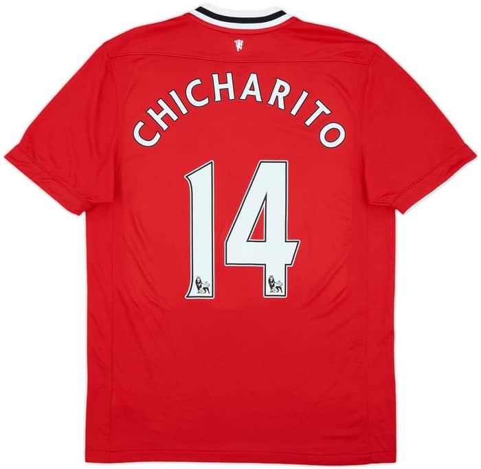 2011-12 Manchester United Home Shirt Chicharito #14 - 9/10 - (M)