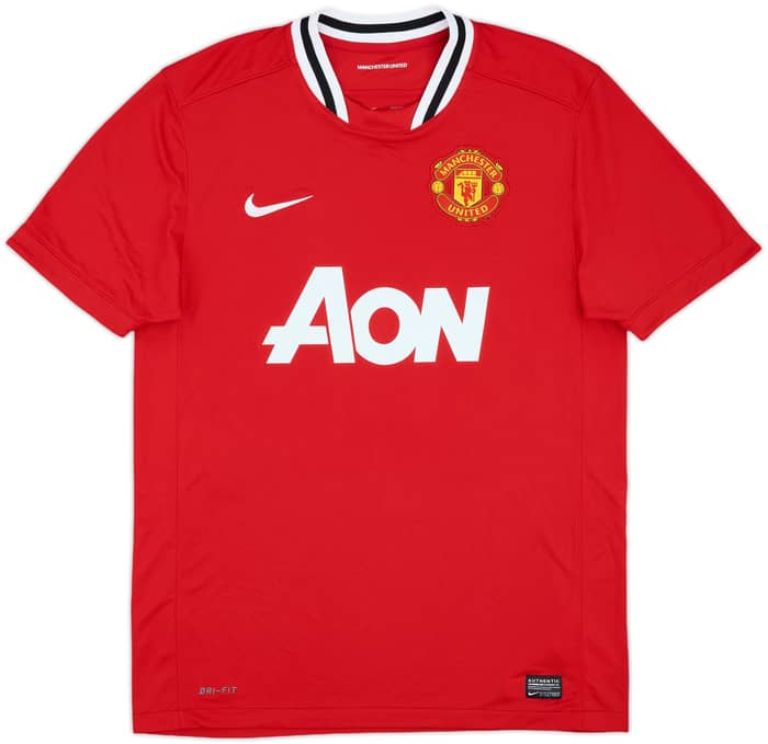 2011-12 Manchester United Home Shirt Chicharito #14 - 9/10 - (M)