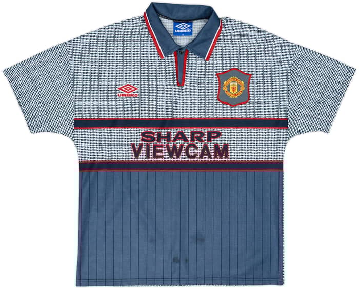 1995-96 Manchester United Away Shirt Cantona #7 - 8/10 - (M)