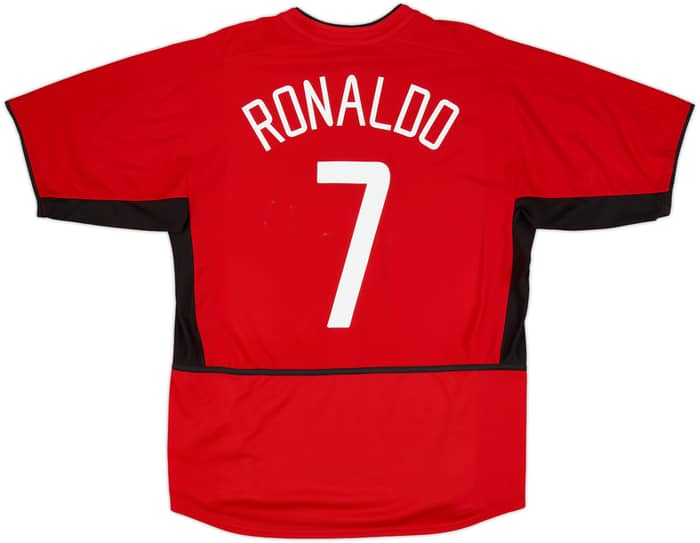 2002-04 Manchester United Home Shirt Ronaldo #7 - 6/10 - (L)