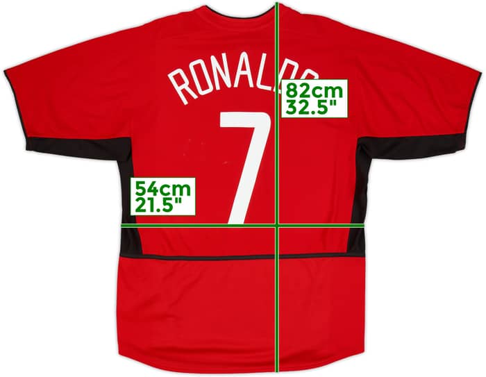 2002-04 Manchester United Home Shirt Ronaldo #7 - 6/10 - (L)