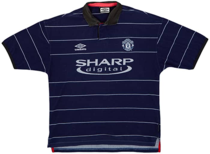 1999-00 Manchester United Away Shirt Scholes #18 - 8/10 - (M)