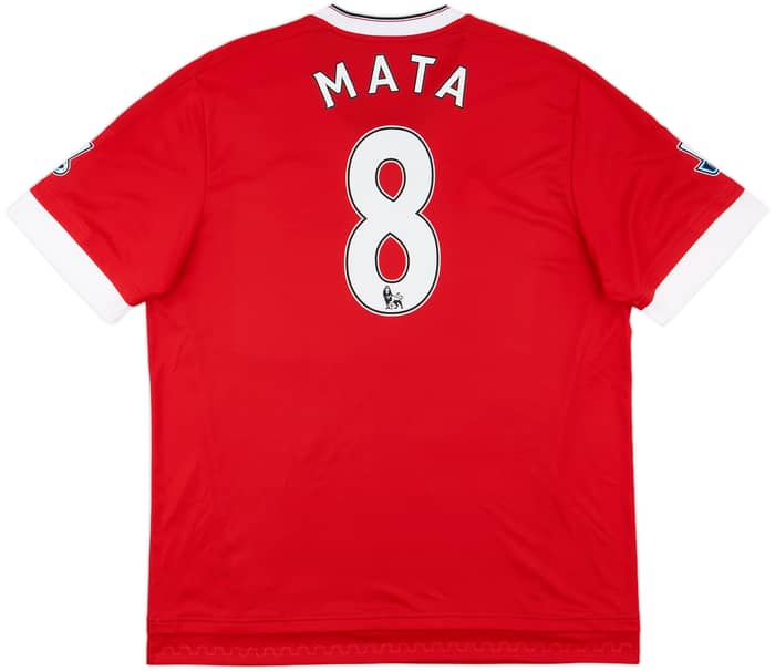2015-16 Manchester United Home Shirt Mata #8 - 8/10 - (XL)