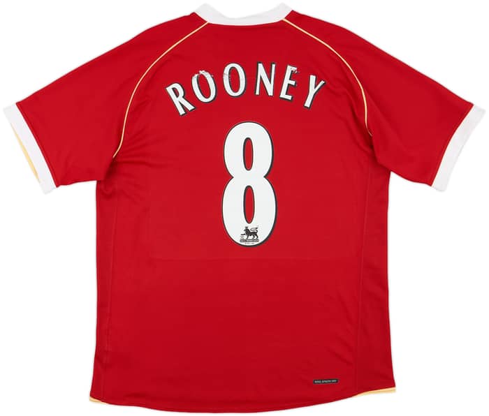 2006-07 Manchester United Home Shirt Rooney #8 - 5/10 - (M)