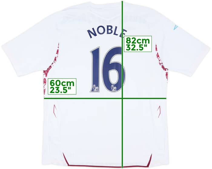 2007-08 West Ham Away Shirt Noble #16 - 6/10 - (XXL)