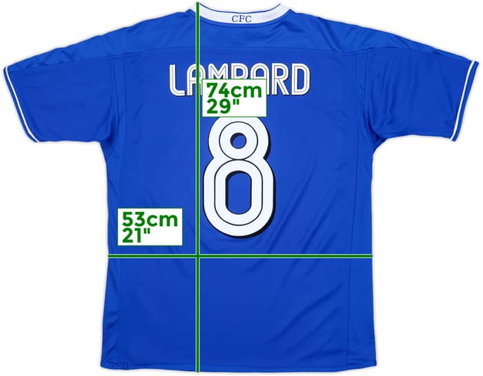 2003-05 Chelsea Home Shirt Lampard #8 - 9/10 - (M)
