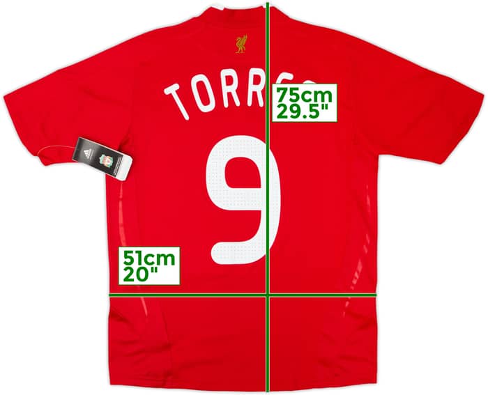 2008-10 Liverpool Home Shirt Torres #9 (XL.Boys)