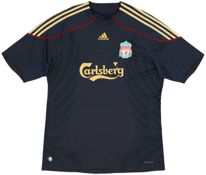 2009-10 Liverpool Away Shirt Gerrard#8 - 7/10 - (XL)