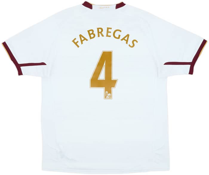 2007-08 Arsenal Away Shirt Fabregas #4 - 8/10 - (L)