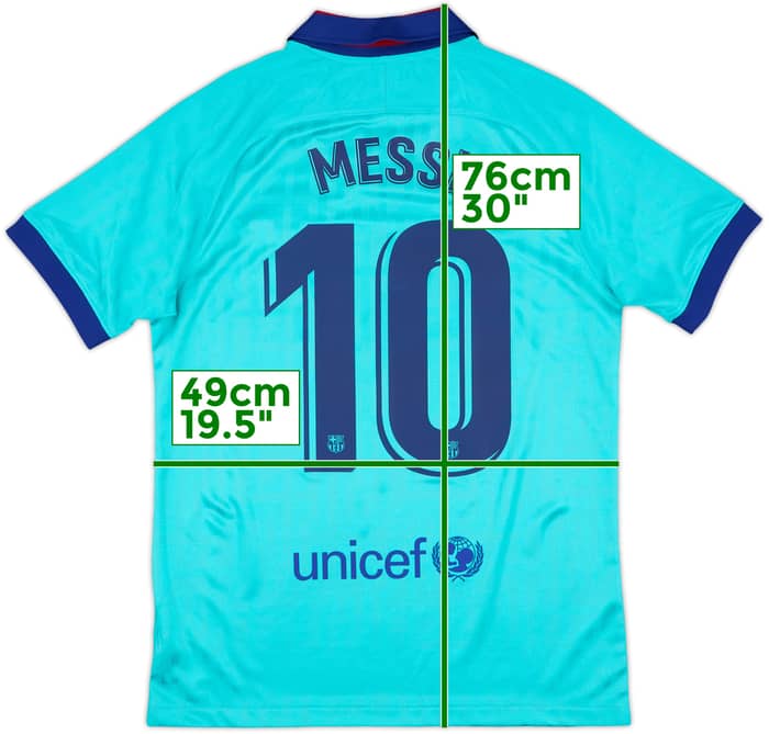 2019-20 Barcelona Third CL Shirt Messi #10 - 9/10 - (M)