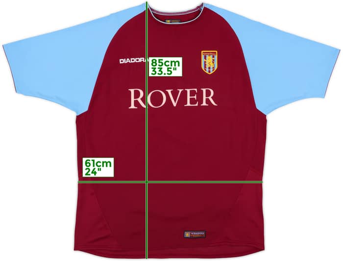 2003-04 Aston Villa Home Shirt Hadji #20 - 8/10 - (L)