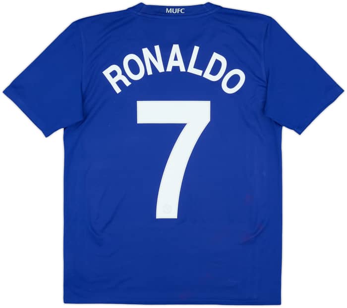 2008-09 Manchester United Camiseta Tercera Ronaldo #7 - 8/10 - (XL.Boys)