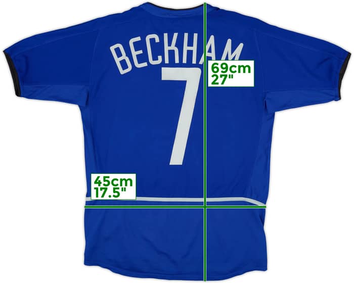 2002-03 Manchester United Third Shirt Beckham #7 - 8/10 - (XL.Boys)