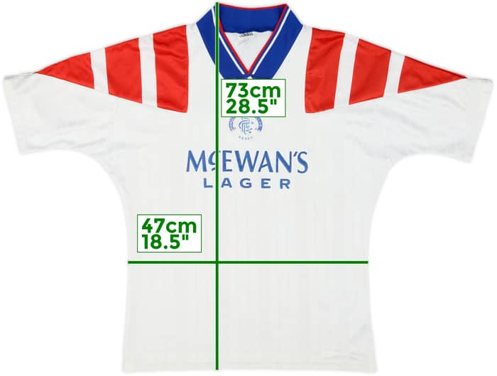 1992-93 Rangers Away Shirt - 8/10 - (M)