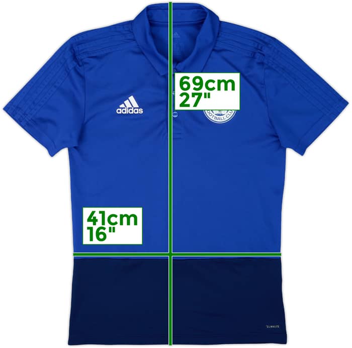 2017-18 Leicester City adidas Polo Shirt - 9/10 - (S)