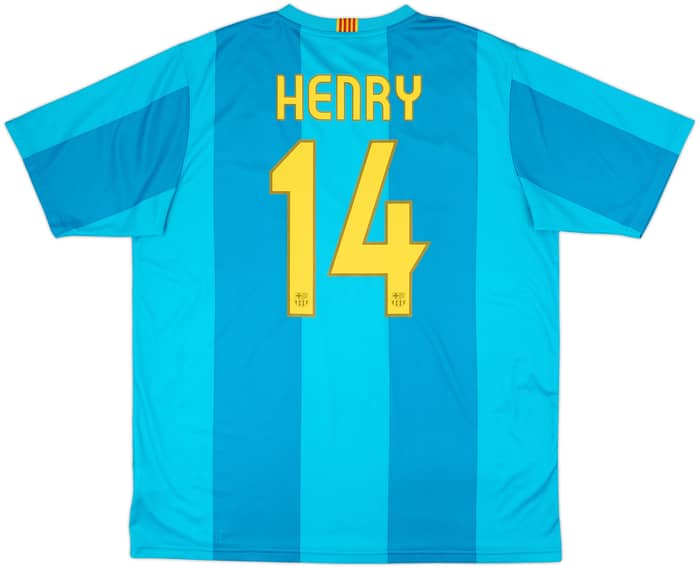 2007-09 Barcelona Basic Away Shirt Henry #14 - 9/10 - (XL)