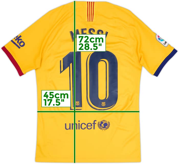 2019-20 Barcelona Camiseta Visitante Messi #10 - 8/10 - (S)