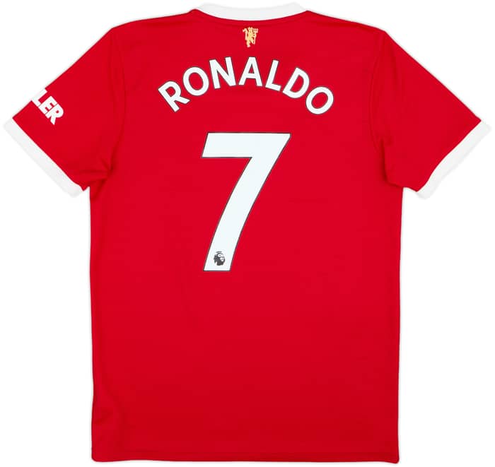 2021-22 Manchester United Home Shirt Ronaldo #7 - 7/10 - (M)