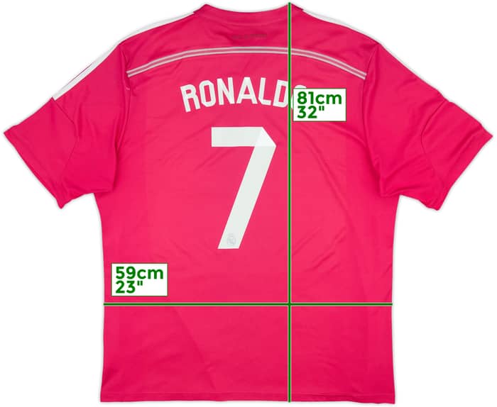2014-15 Real Madrid Away Shirt Ronaldo #7 - 6/10 - (XXL)
