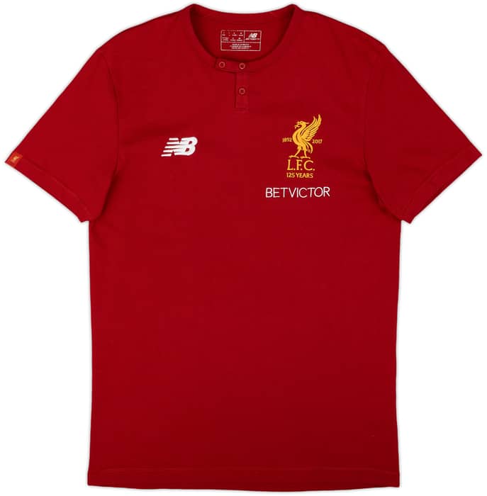 2017-18 Liverpool New Balance Polo Shirt - 8/10 - (S)