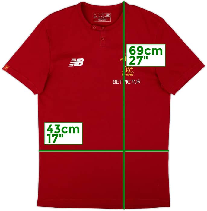 2017-18 Liverpool New Balance Polo Shirt - 8/10 - (S)