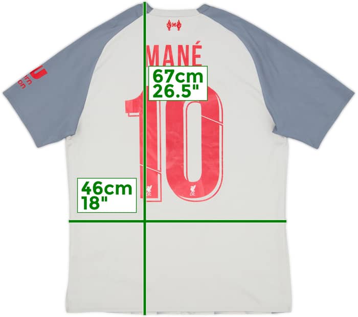 2018-19 Liverpool Third Shirt Mane #10 - 6/10 - (S)