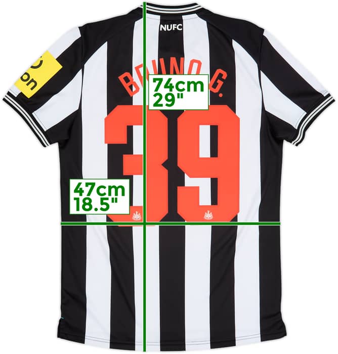 2023-24 Newcastle Home Shirt Bruno G. #39 - 8/10 - (S)